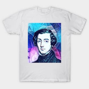 Alexis de Tocqueville Snowy Portrait | Alexis de Tocqueville Artwork 13 T-Shirt